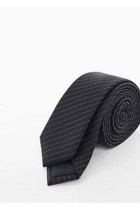 کراوات مشکی مردانه پارچه ای MANGO Man - کد 376791772