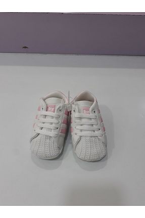 پاپوش سفید بچه گانه چرم مصنوعی bebe fuarı - کد 376990621