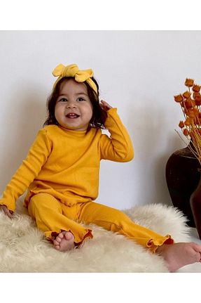 ست نوزادی قهوه ای بچه گانه پنبه ای BEBEĞİME ÇORAP - کد 355922170