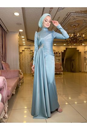 لباس فارغ التحصیلی حجاب سبز زنانه Balık MAHİDEVRAN - کد 377169183