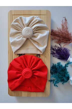کلاه پشمی قرمز بچه گانه پنبه ای SeherBebeButik - کد 377052757