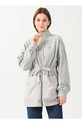 سوئیشرت طوسی زنانه رنگی U.S. Polo Assn. - کد 377059396