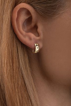 گوشواره طلا زرد زنانه 14 عیار GençTaş Kuyumculuk - کد 77301246