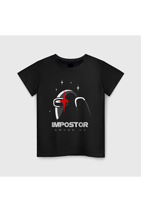 تیشرت مشکی بچه گانه رگولار GALASHOP - کد 77474643