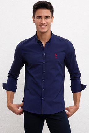 پیراهن سرمه ای مردانه اسلیم فیت U.S. Polo Assn. - کد 32724159