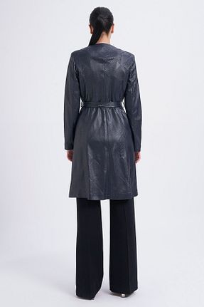 ترنچکت سرمه ای زنانه پلی استر Balizza - کد 375703906