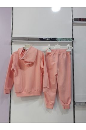 ست بالاتنه و پائین تنه صورتی بچه گانه بافتنی bebe fuarı - کد 376249317