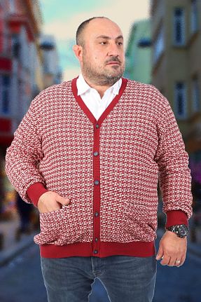 رویه سایز بزرگ زرشکی مردانه پارچه Starbattal - کد 376987874