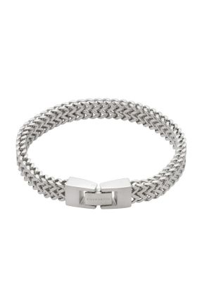 دستبند استیل طوسی مردانه فولاد ( استیل ) کد 377035415