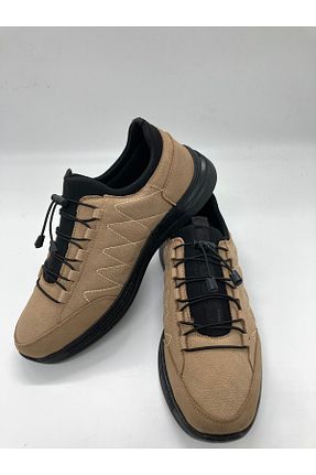 کفش کژوال بژ مردانه چرم خالص Ünsal Kundura - کد 377078328