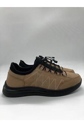 کفش کژوال بژ مردانه چرم خالص Ünsal Kundura - کد 377078328