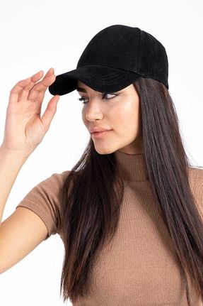 کلاه مشکی زنانه چرم مصنوعی LadyColor - کد 377065147