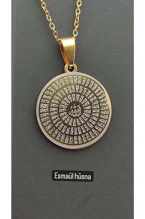 گردنبند استیل ( فولاد ) طلائی زنانه استیل (فولاد) Mevlana Gümüş - کد 376109419