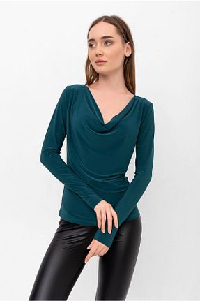 بلوز سبز زنانه ساده Laranor - کد 376526134