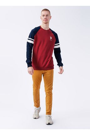 سوئیشرت قرمز مردانه ساده U.S. Polo Assn. - کد 376856934