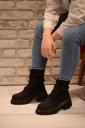 بوت / نیم بوت مشکی زنانه چرم مصنوعی Isy - کد 377231412