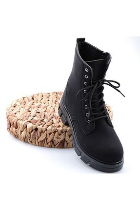 بوت / نیم بوت مشکی زنانه چرم مصنوعی t-step - کد 378075912