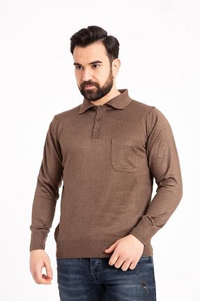 پلیور سایز بزرگ قهوه ای مردانه سایز بزرگ Nacar - کد 378346257