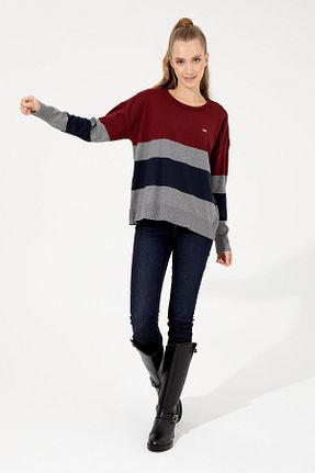 پلیور قرمز زنانه ساده U.S. Polo Assn. - کد 378064470