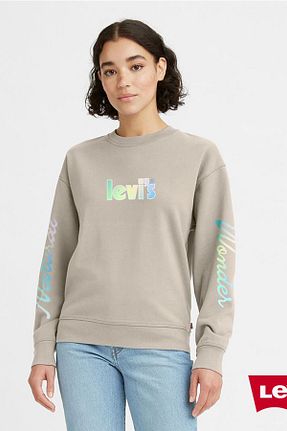سوئیشرت بژ زنانه رنگی Levi