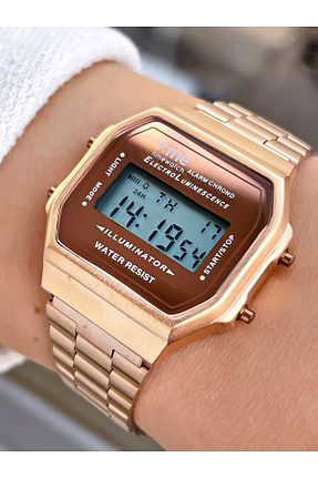ساعت مچی صورتی زنانه فلزی Timewatch - کد 31624894