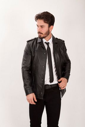 کت مشکی مردانه اسلیم فیت KARA DERİ - کد 92542978
