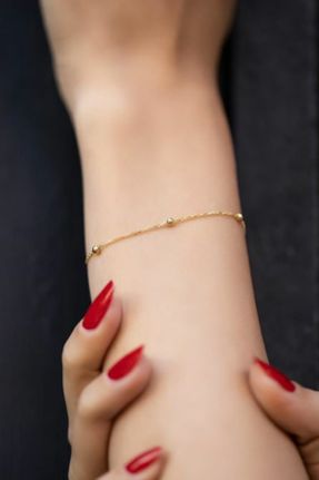 دستبند جواهر طلائی زنانه کد 378234714