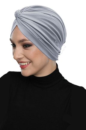 کلاه شنای حجاب طوسی زنانه fidan bone - کد 377452378