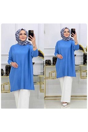 تونیک حجاب بژ زنانه ویسکون MODAMÜNASİP - کد 377527804