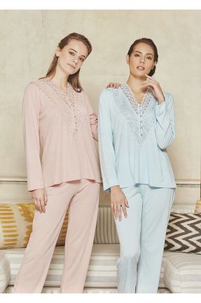 ست لباس راحتی نباتی زنانه ساده Jar Pierre - کد 376978251