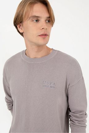 پلیور قهوه ای مردانه ساده U.S. Polo Assn. - کد 378065510