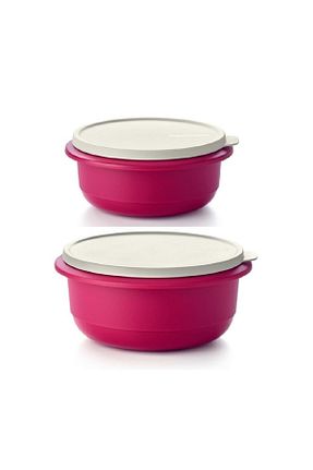 ظرف نگهداری صورتی پلاستیک Tupperware - کد 378475535