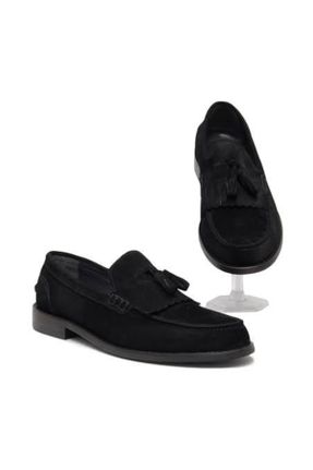 کفش کژوال مشکی مردانه جیر پاشنه کوتاه ( 4 - 1 cm ) پاشنه ساده کد 370619751