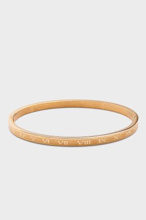 دستبند استیل طلائی زنانه فولاد ( استیل ) کد 141685117