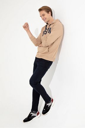 سوئیشرت قهوه ای مردانه ساده U.S. Polo Assn. - کد 378064695