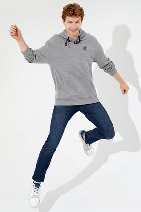 سوئیشرت طوسی مردانه ساده U.S. Polo Assn. - کد 378064914