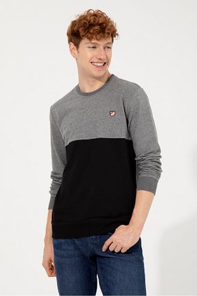 سوئیشرت طوسی مردانه رنگی U.S. Polo Assn. - کد 378065389