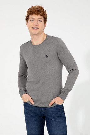 پلیور طوسی مردانه ساده U.S. Polo Assn. - کد 378066184