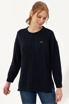 پلیور سرمه ای زنانه ساده U.S. Polo Assn. - کد 378066316