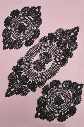 رومیزی مشکی پلی استر Çt Çeyizci Tekstil - کد 378797918
