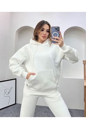 ست بالاتنه و پائین تنه سفید زنانه بافت ANBAR - کد 378971409
