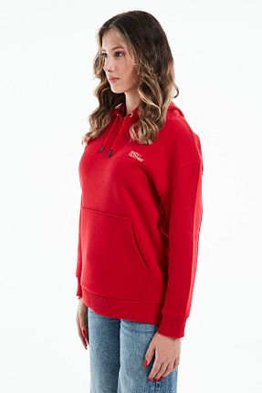 سوئیشرت قرمز زنانه چاپی Eazy Co - کد 372215523