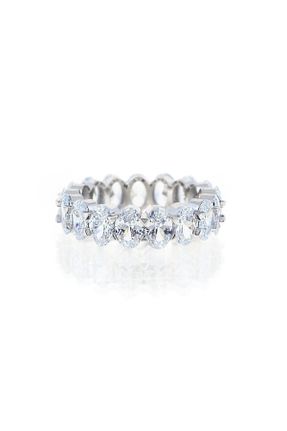 انگشتر جواهر سفید زنانه فلزی کد 89053031
