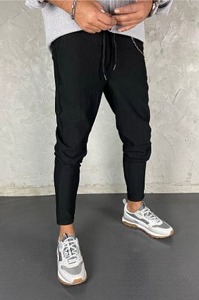 شلوار مشکی مردانه پنبه - الاستین Denim Shorty - کد 183257371