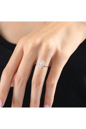 انگشتر نقره سفید زنانه کد 380347754