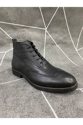 بوت / نیم بوت مشکی مردانه چرم خالص NYZ - کد 380376531