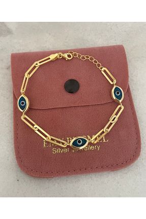 دستبند نقره زرد زنانه 925 عیار emy by emel luxury silver jewelry - کد 380618726