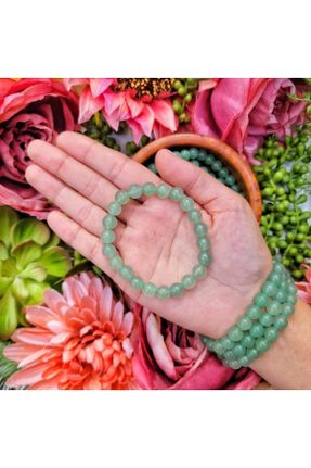 دستبند جواهر سبز زنانه سنگ طبیعی کد 380627896