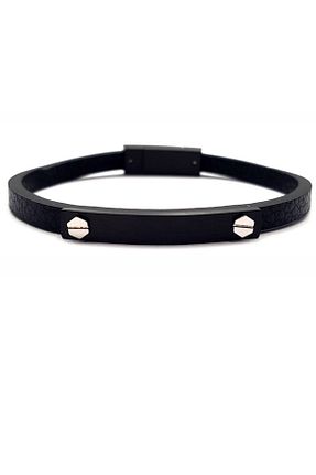 دستبند استیل (فولاد) مشکی مردانه استیل (فولاد) Welch - کد 380717551