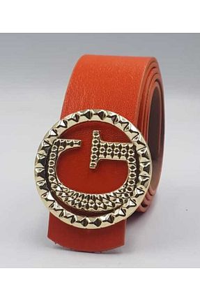 کمربند نارنجی زنانه چرم مصنوعی kemercimFashion - کد 380990606